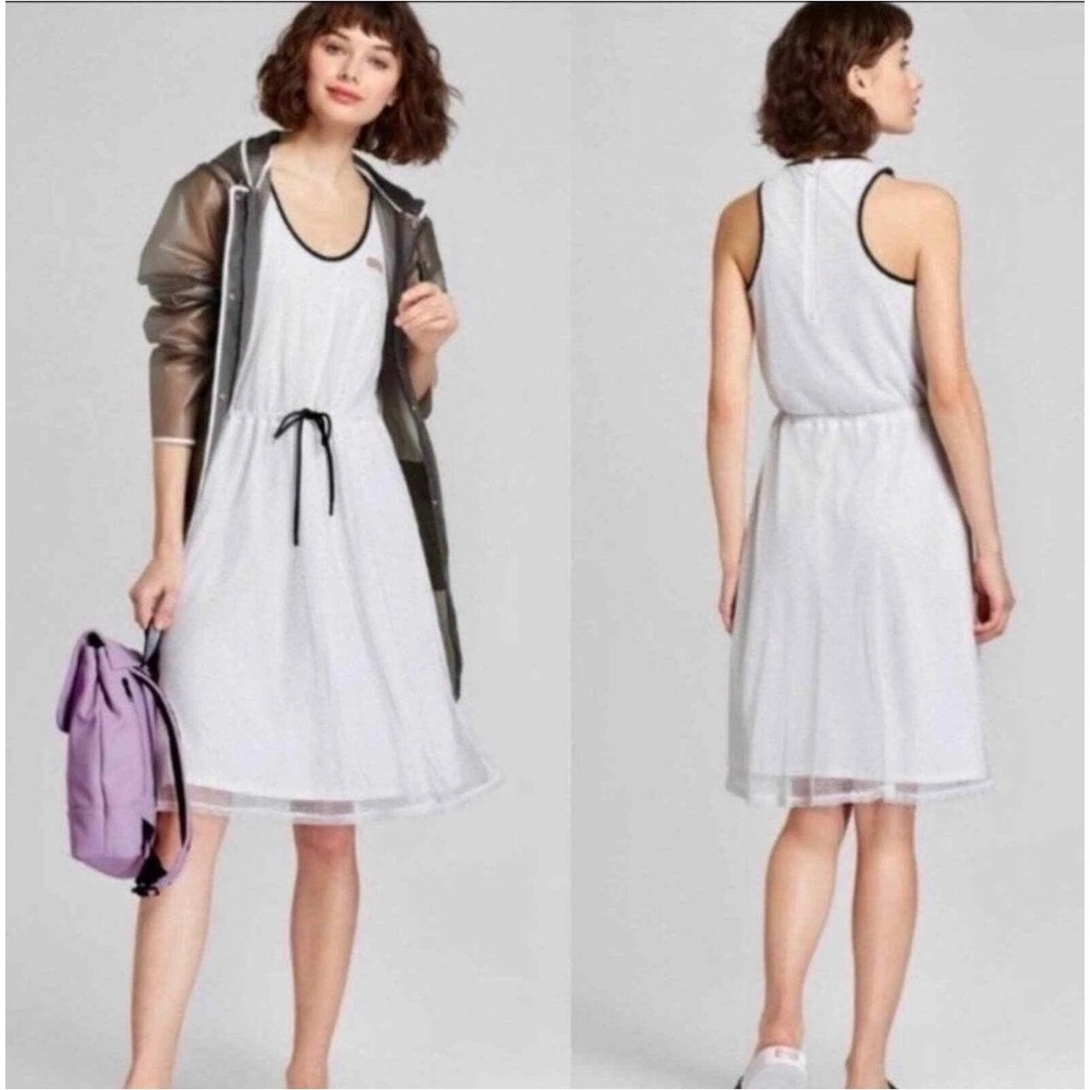 Hunter for Target White Mesh Sleeveless Dress XL NWT Sporty Racerback Drawstring